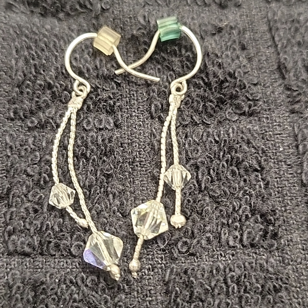 Tiny Crystal Earrings